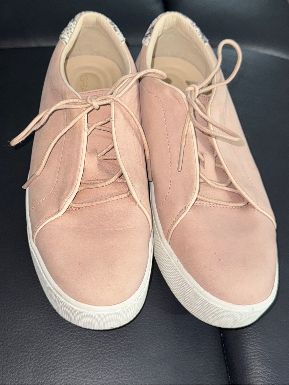 Women’s Cole Haan GRANDPRO Spectator Casual Lace-Up Sneakers in blush pink